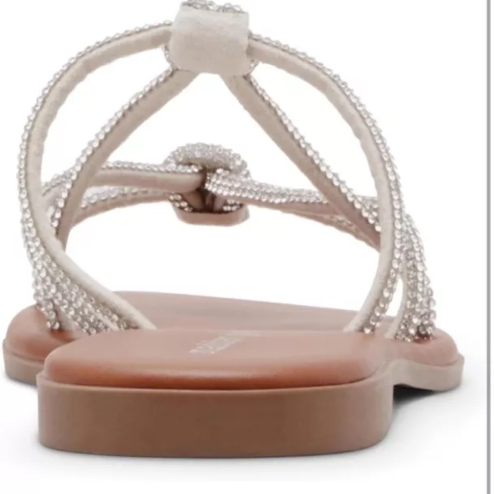 Madden Girl Silver Sparkling Sandle Twain Size 7.5 NEW - Picture 6 of 8